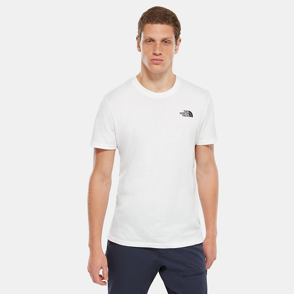 The North Face T-Shirts Mens Australia - The North Face Simple Dome White (MDT-319024)